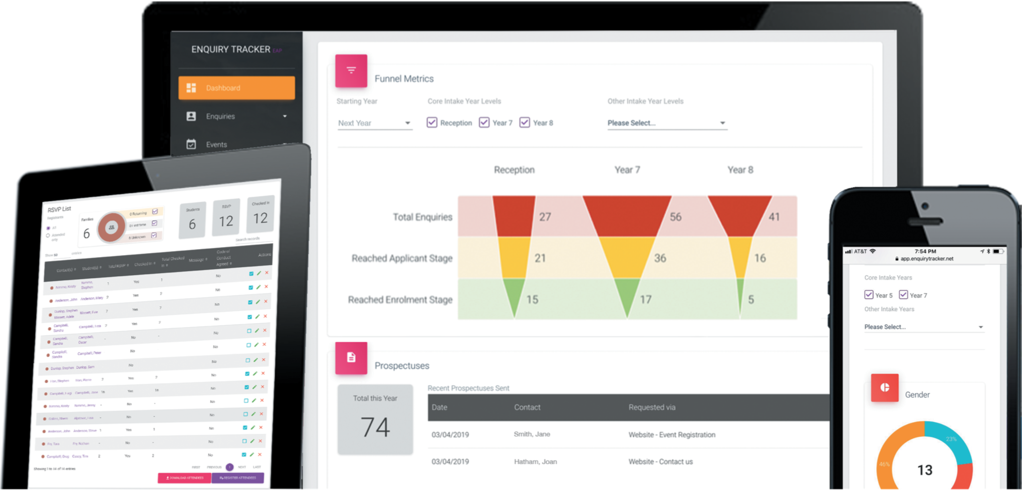 Admissions Software: Enquiry Tracker | The SchoolHouse Agency