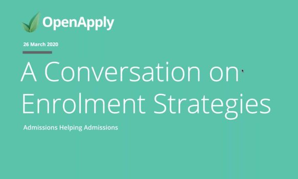 [WEBINAR] A Conversation About Enrolment Strategies